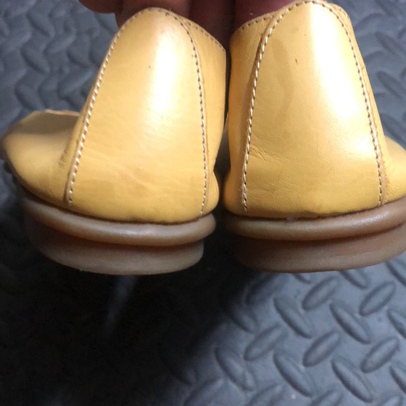 Dexter yellow sunflower flats slip ons 8 B - Picture 6 of 11